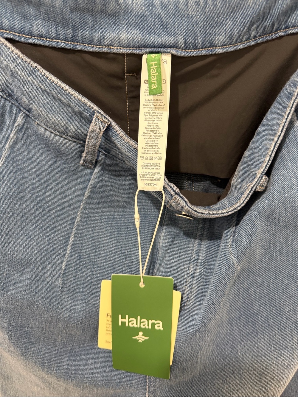 NWT Halara Flex™ High Waisted Tummy Control Wide Leg Casual Jeans with Pockets - Picture 5 of 6